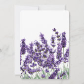 Lavender Bridal Shower Invitations Kaart (Achterkant)