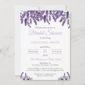 Lavender Bridal Shower Invitations Kaart (Voorkant)