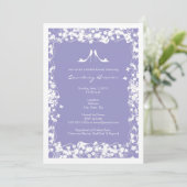 Lavender Bridal Shower Invitations - Moderne Kaart (Staand voorkant)