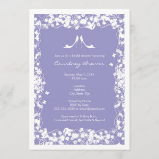 Lavender Bridal Shower Invitations - Moderne Kaart