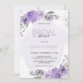 Lavender Bridal Shower Uitnodiging (Voorkant)