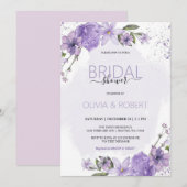 Lavender Bridal Shower Uitnodiging (Voorkant / Achterkant)