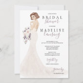 Lavender Bride in Lace Vrijgezellenfeest Kaart (Voorkant)