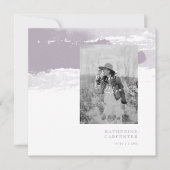 Lavender Bride Photo Square Vrijgezellenfeest Kaart (Voorkant)