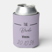 Lavender Bride Wedding Can Cooler (Blikje Voorkant)