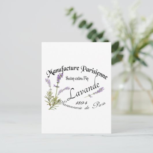 lavender briefkaart (Staand voorkant)