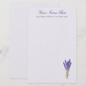 Lavender Briefpapier (Voorkant / Achterkant)