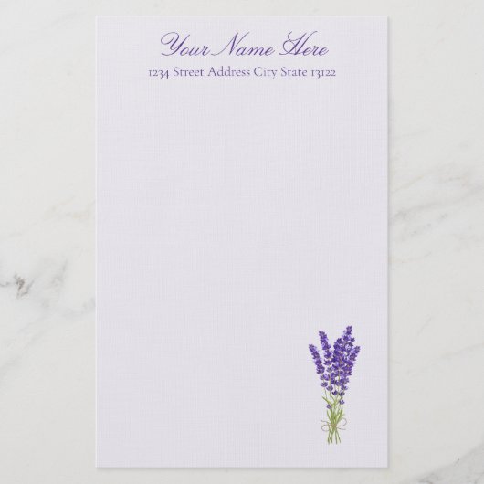 Lavender Briefpapier (Voorkant)