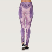 Lavender Bubblegum AI art Leggings (Achterkant)