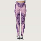 Lavender Bubblegum AI art Leggings (Voorkant)