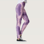 Lavender Bubblegum AI art Leggings (Rechts)