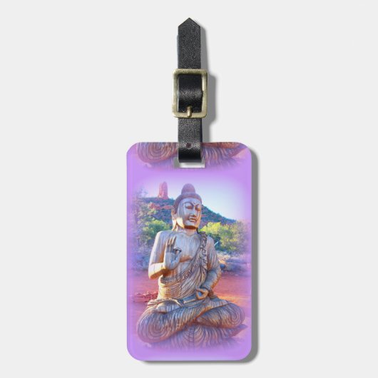 lavender buddha bagagelabel (Voorkant verticaal)