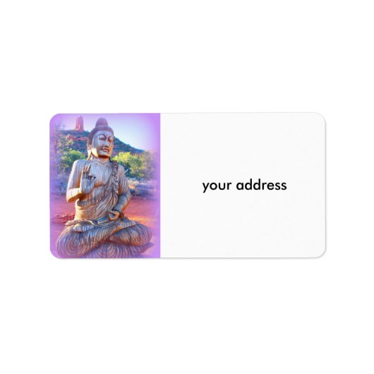 lavender buddha etiket (Voorkant)