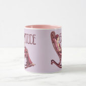 Lavender Burgundy Affirmation Meditation Mug Mok (Midden)