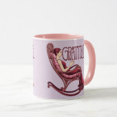 Lavender Burgundy Affirmation Meditation Mug Mok (Voorkant rechts)