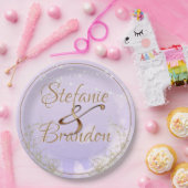 Lavender Butterflies Papieren Bordje (Feest)