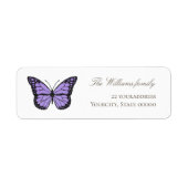 lavender butterfly label (Voorkant)