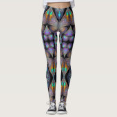 Lavender Butterfly Leggings (Voorkant)