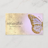 lavender butterfly logo visitekaartje (Voorkant)