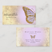 lavender butterfly logo visitekaartje (Voorkant / Achterkant)