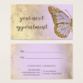 lavender butterfly - ontwerpkaart visitekaartje