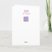 Lavender Butterfly-paaskaart Feestdagen Kaart (Achterkant)