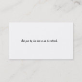 Lavender Butterfly Visitekaartje (Achterkant)