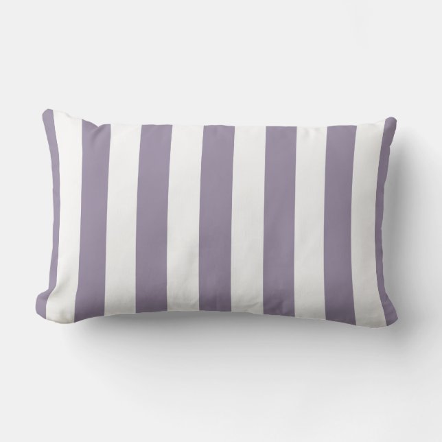 Lavender Cabana Stripes Kussen (Voorkant)