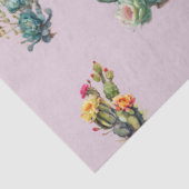 Lavender Cactus Succulent Tropical Tissuepapier (Detail)