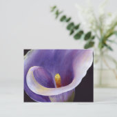 Lavender Calla Lily Briefkaart (Staand voorkant)