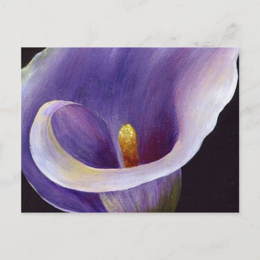 Lavender Calla Lily Briefkaart (Voorkant)