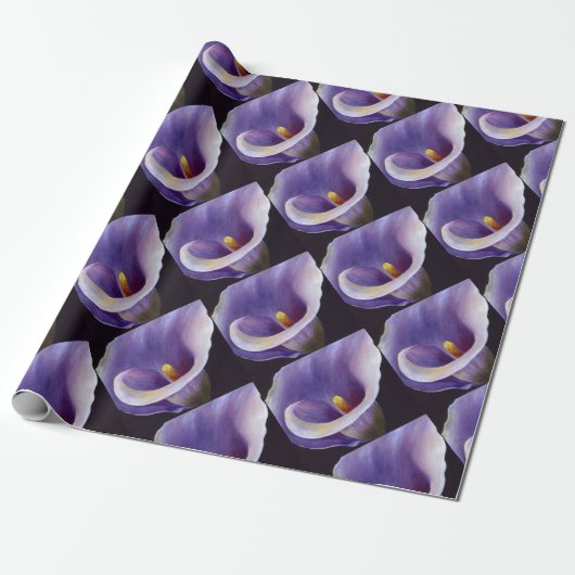Lavender Calla Lily Cadeaupapier (Uitgerold)