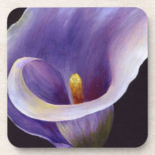 Lavender Calla Lily Drankjes Onderzetter (Voorkant)