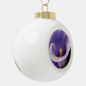 Lavender Calla Lily Keramische Bal Ornament (Links)