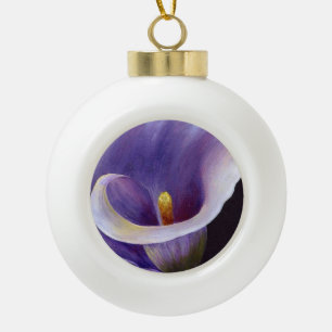 Lavender Calla Lily Keramische Bal Ornament