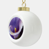 Lavender Calla Lily Keramische Bal Ornament (Rechts)