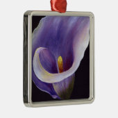 Lavender Calla Lily Metalen Ornament (Rechts)