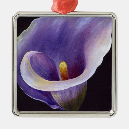 Lavender Calla Lily Metalen Ornament (Voorkant)