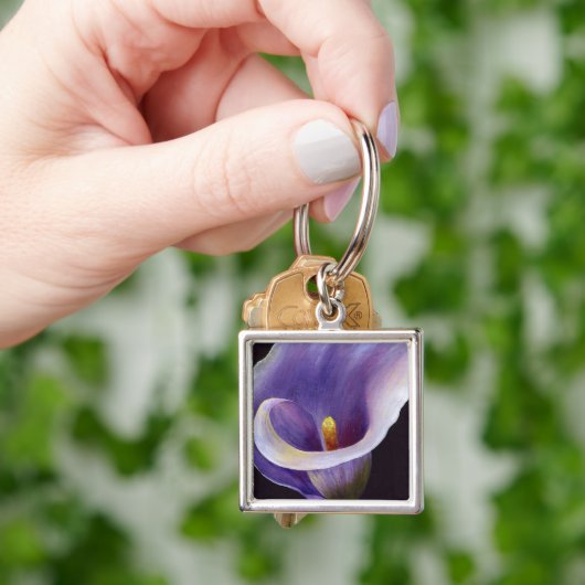 Lavender Calla Lily Sleutelhanger (Hand)