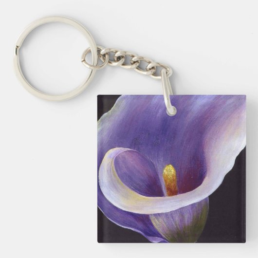 Lavender Calla Lily Sleutelhanger (voorkant)