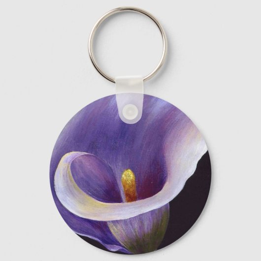 Lavender Calla Lily Sleutelhanger (Voorkant)
