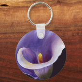 Lavender Calla Lily Sleutelhanger (Voorkant)