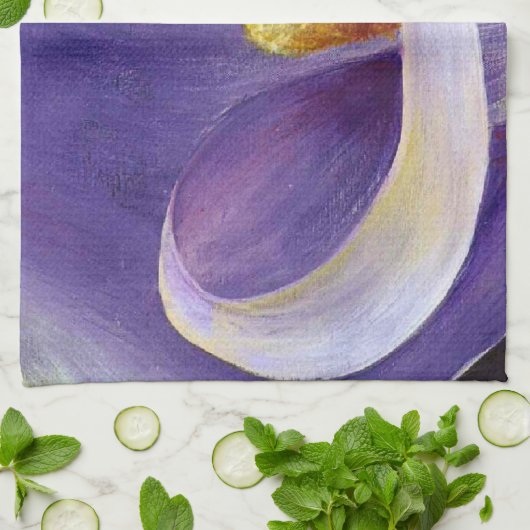 Lavender Calla Lily Theedoek (Gevouwen)