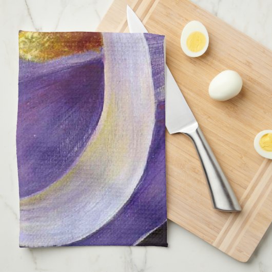 Lavender Calla Lily Theedoek (Quarter Fold)