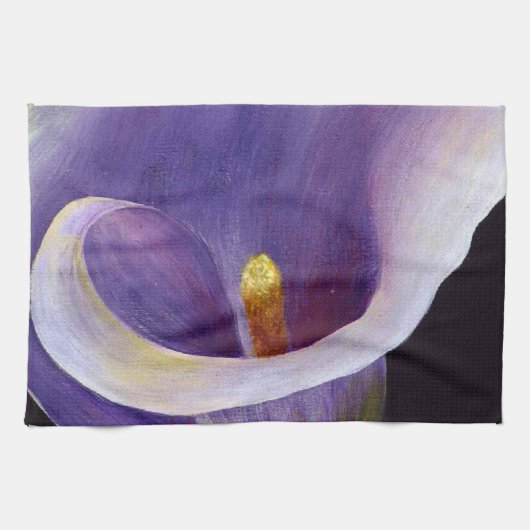 Lavender Calla Lily Theedoek (Horizontaal)