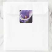 Lavender Calla Lily Vierkante Sticker (Tas)