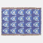 Lavender Cancer Awareness Ribbon Throw Blankets Bl Deken (Voorkant)