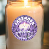 Lavender Candle Ronde Sticker
