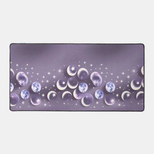 Lavender Celestial Moon Dreamy Glow Bureaumat (Voorkant)