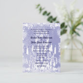  Lavender Chandelier Paars Wedding Uitnodiging Briefkaart (Staand voorkant)